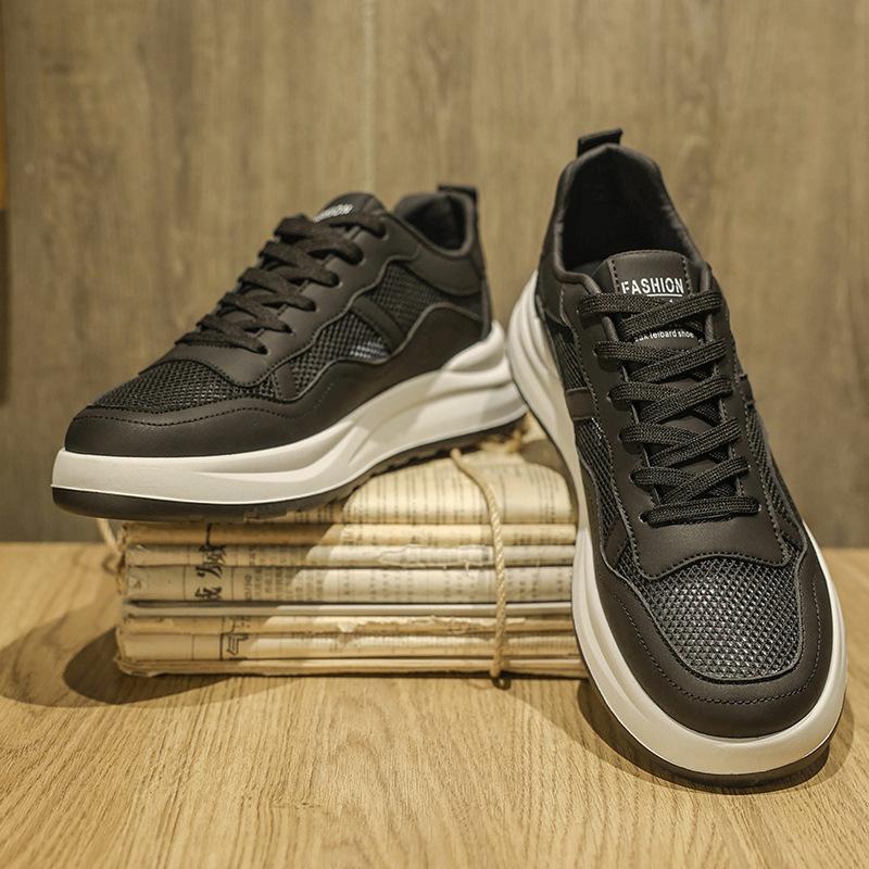 Fashion New Men's Shoes Fashion Casual Sneakers Summer Mesh Breathable Running Shoe Tenis Training Shoes for Men Lace Up Vulcanize Shoes