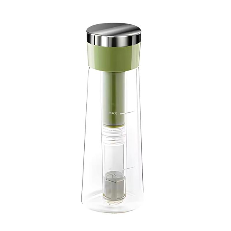 750Ml Manual Cold Brew Coffee Maker Press Type Iced Tea Infuser Pitcher With Removable Filter Summer Portable Coffeeware Pot