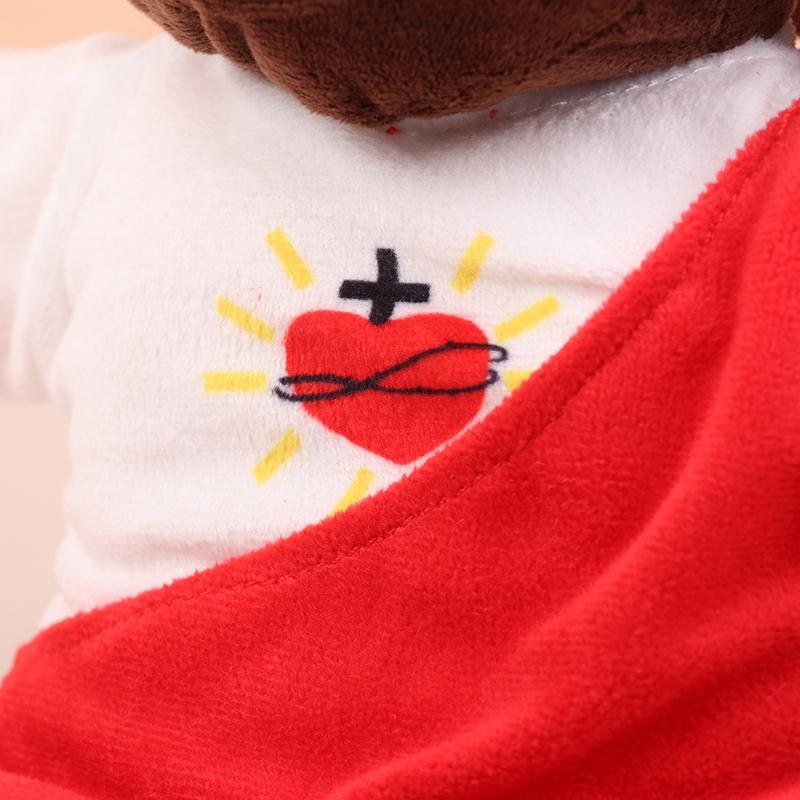 1Pc Children Music Sleep Companion Soothing Breathing Jesus Plush Doll Ornaments Four-Gear Adjustment Christmas Toy Decoration