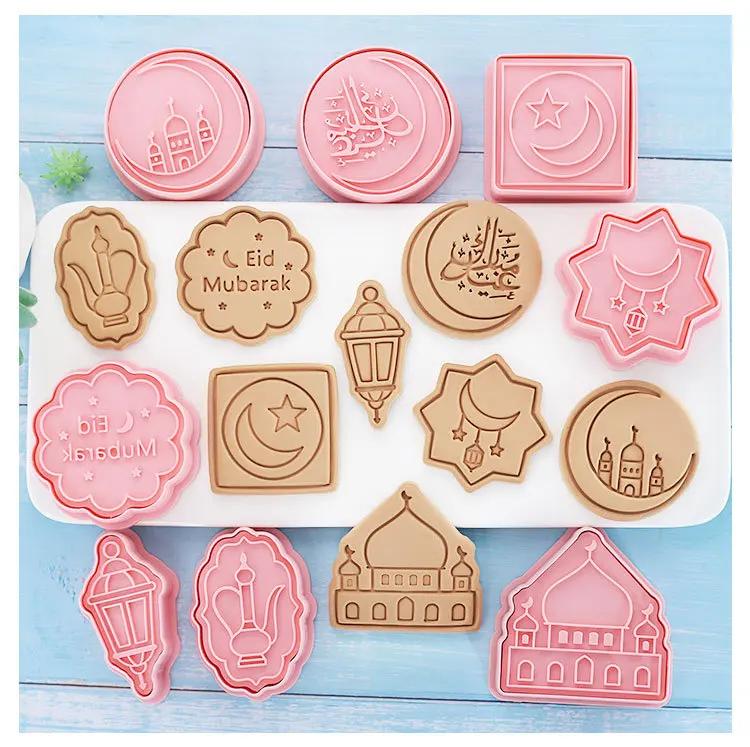 8pcs Set Cartoon Cookie Molds Animal Cookie Cutters DIY Cake Printing Stencils Biscuit Press Stamp Embosser Figure Baking Tools