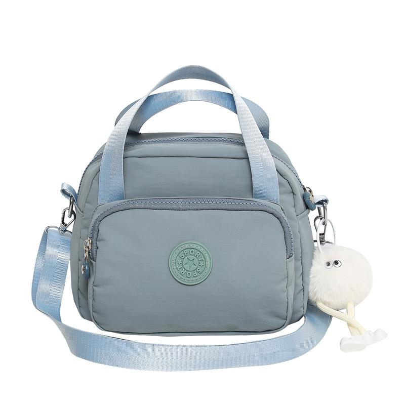 New versatile small square bag trendy women's shopping handbag lightweight anti-splashing nylon bag casual messenger bag