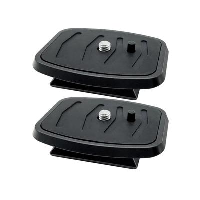 2 Piezas Placa de Liberación Rápida Para Trípode de Cámara Digital Montura Adaptador de Tornillo