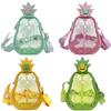 Creative Cute Pineapple Straw Plastic Water Bottle Portable Strap Children's Outdoor Sports Water Bottle