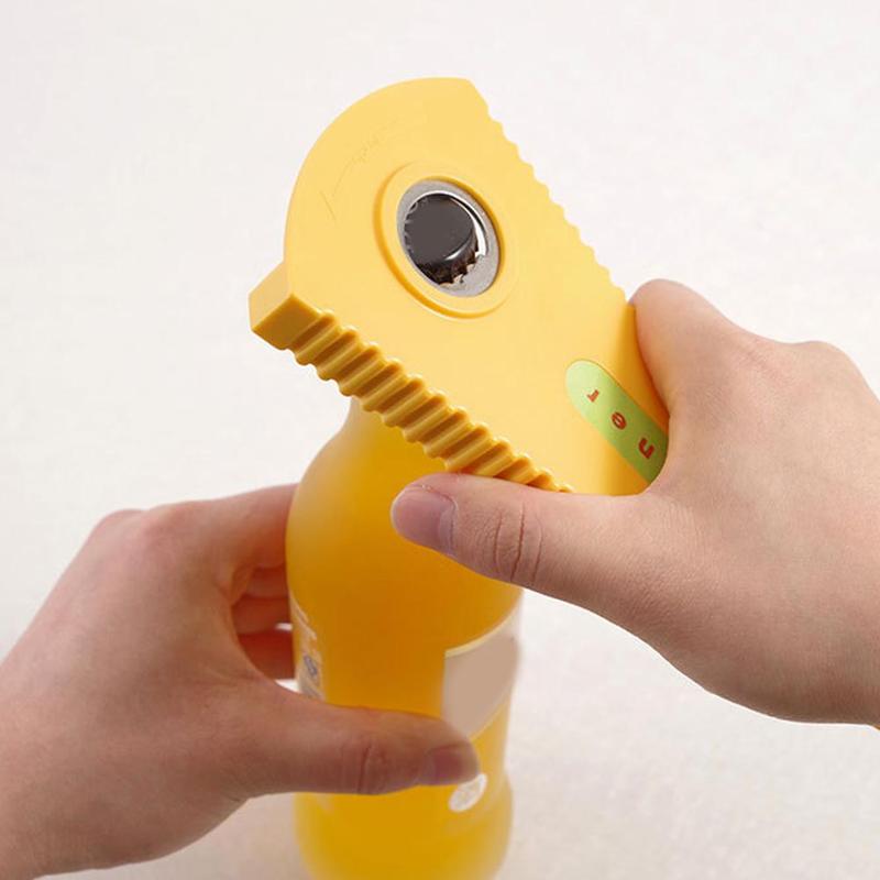 1PC Creative Multi-function Bottle Opener Jar Opener Off Bottle Twist Grip Opener Quick Everyday Use Easy Opening Bottle Opener