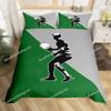 3D Tennis Bedding Set Full Size Sports Theme Comforter Cover Tennis Ball Games Yellow Duvet Cover Black White Quilt Cover963