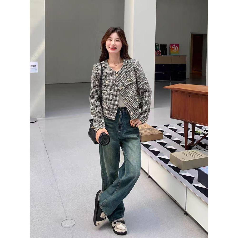 French High-end Small Fragrant Style Jacket for Women New Popular Style High-end and Socialite Temperament Top