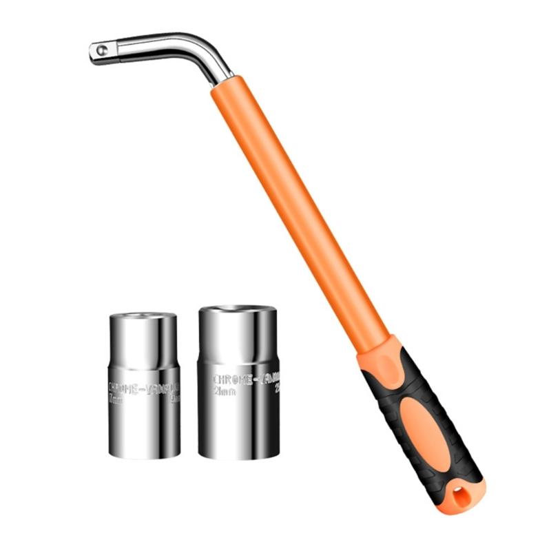 

Multiple Size Extendable L Wrench Socket for Wheel Tires with Comfortable Grip Handle Auto Enthusiasts Car Maintenance 1
