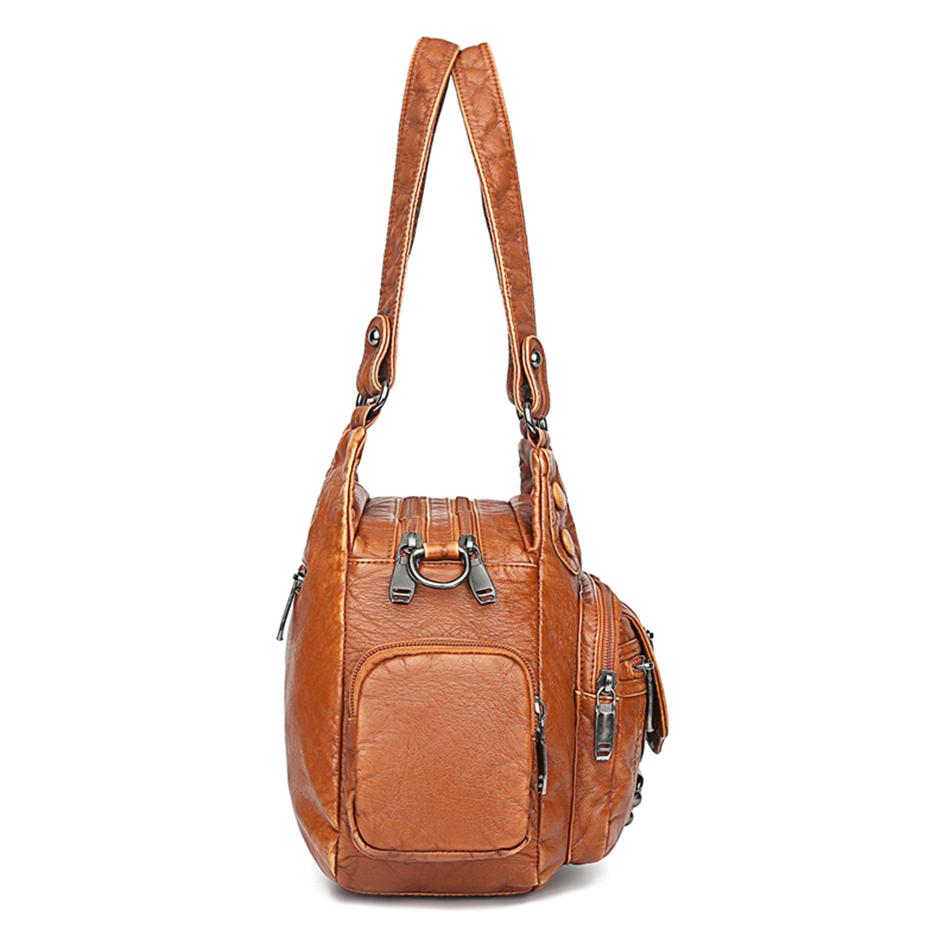 Vintage Hochwertige Leder Luxus Handtaschen Damen Taschen Designer Damen Schultertaschen für Frauen 2025 Winter Tragetasche