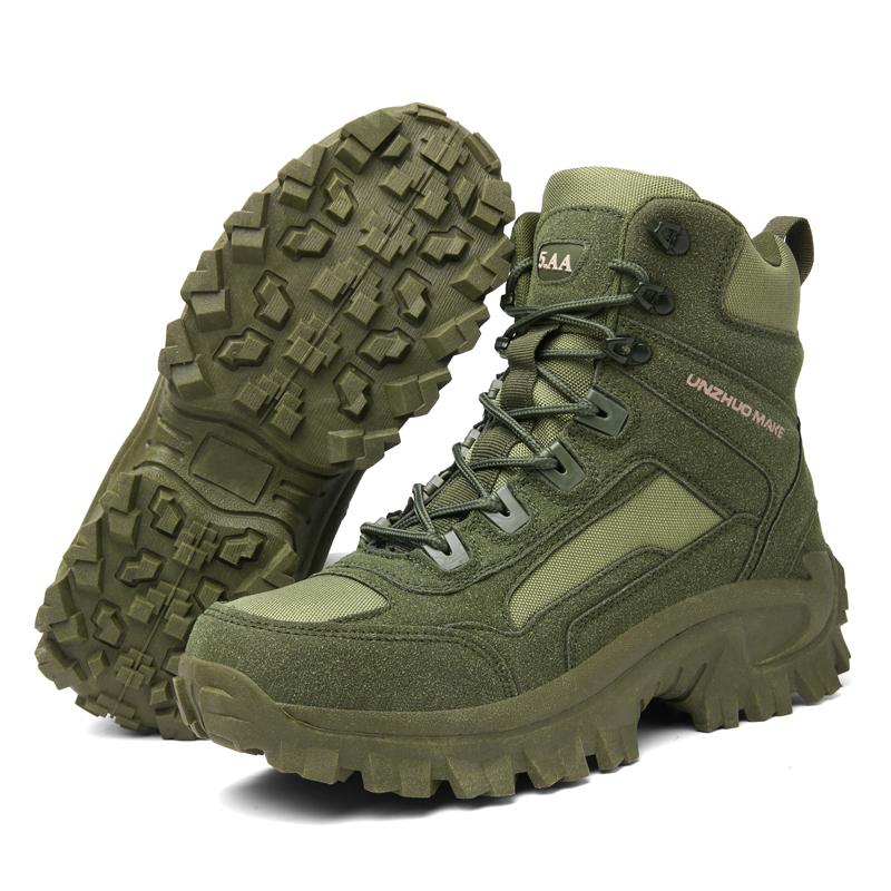 

New Men s Boots Tactical Shoes Outdoor Sneakers Hiking Shoes Mountaineering Walking Jogging Ankle Boots Botas Cuturno Masculinas 40