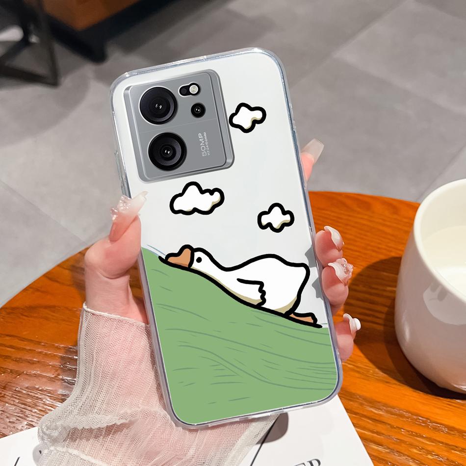 

Clear Case For Xiaomi 13T Pro Soft TPU Silicone Cute Cartoon Back Cover For Xiaomi 13 T 13TPro Anti Drop Lightweight Phone Cases Xiaomi 13T Pro