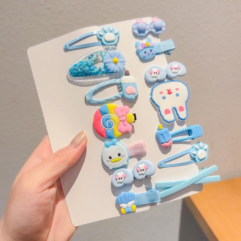 

2024 Красочные заколки-уточки для девочек - Милые заколки для боковых прядей и непослушных волос, Детские головные уборы