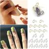 10Pcs Adjustable Nail Rings Reusable False Nail Rings Fingertip Protective Cover  Travel Decoration