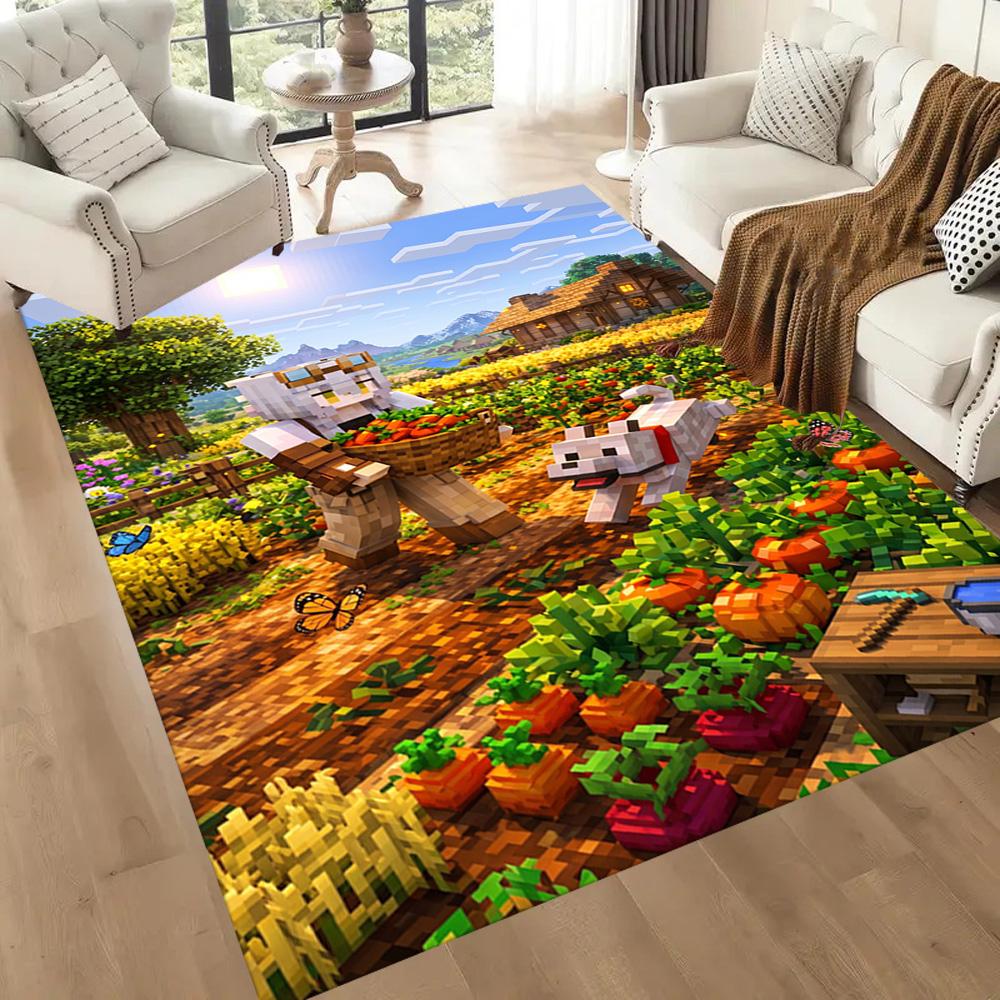 Minecraft 333 Area Rug Suitable for Kitchen Decorate room Living Rooms Entryway Anti-slip Rug Decorate Offices Spiritual Gift