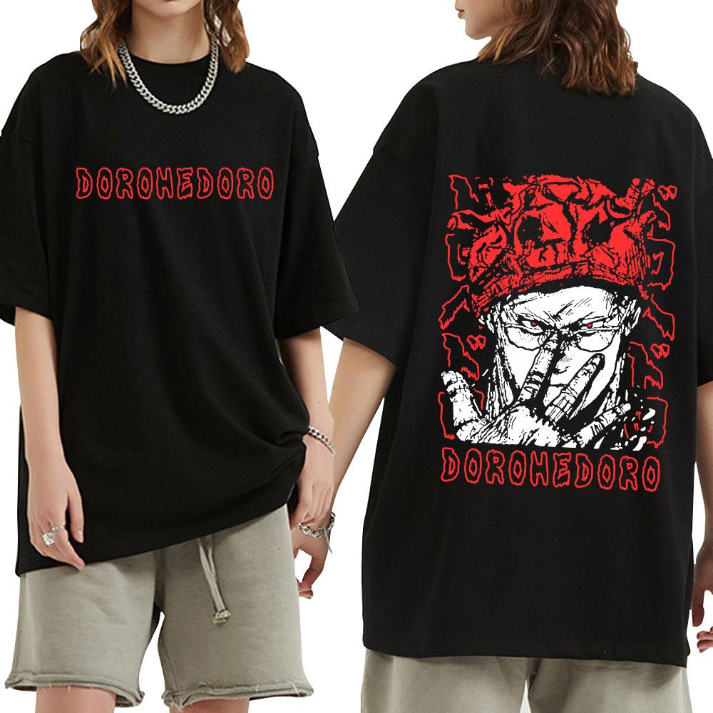 Anime Dorohedoro Kaiman T Shirt Gothic Manga Graphic Print T Shirts Men's Fashion Casual Cotton Oversized T-shirt Streetwear