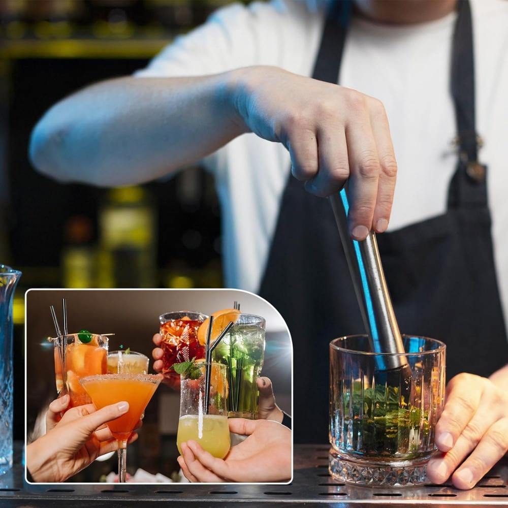 21/30CM Edelstahl Cocktail Muddler Barkeeper Werkzeug Zitronen Stampfer Eis Crusher für Mojitos Fruchtgetränke Hausküche Bar Gebrauch
