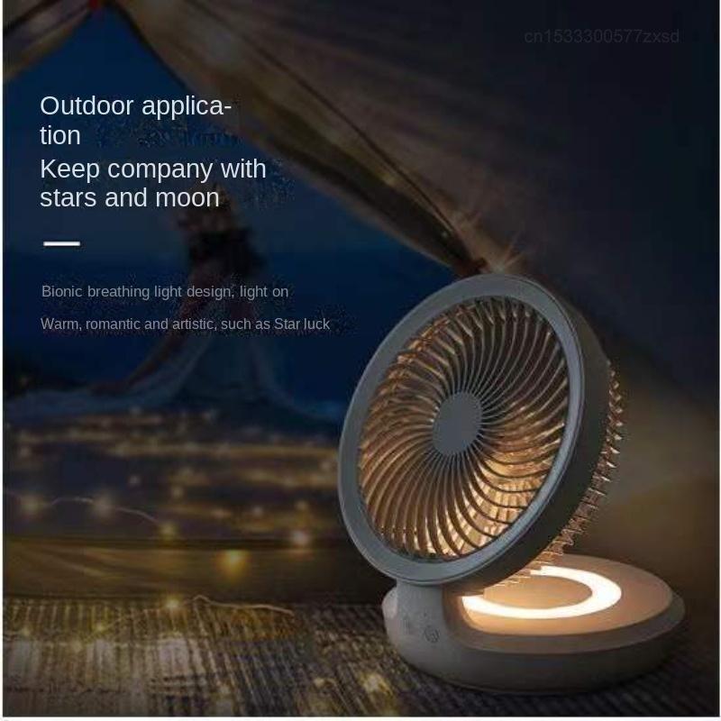 Ventilatore a Circolazione d'Aria Edon Senza Fili Sospeso Ricarica USB Portatile Pieghevole da Esterno 4 Velocità del Vento Controllo Libero Ventilatore ad Alta Velocità Nuovo