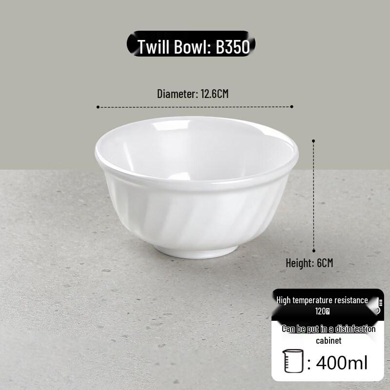 White Melamine Dipping Bowls