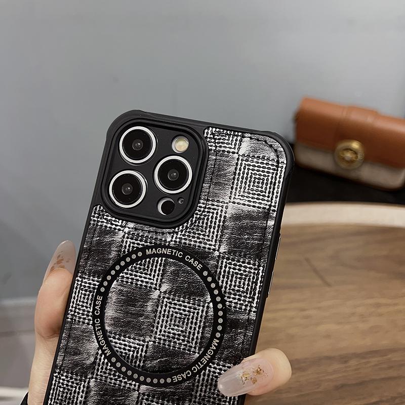 For Magsafe Magnetic Wireless Charging Retro Leather Shockproof Phone Case For iPhone 15 Pro Max 11 12 13 14 Pro Max Back Cover