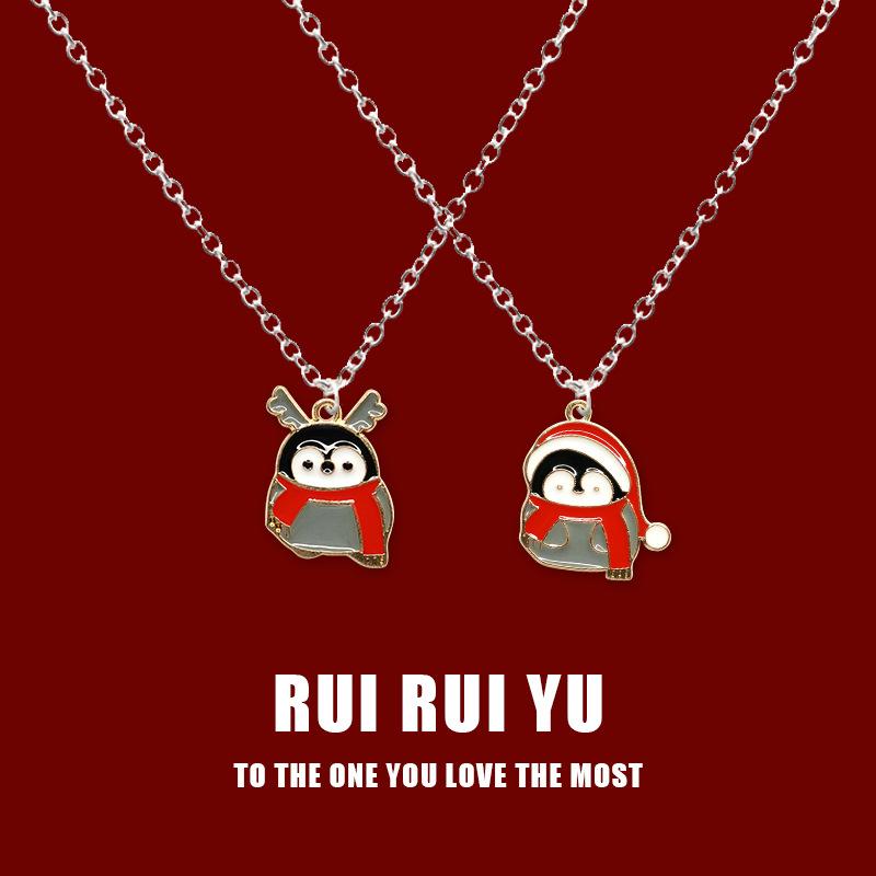 RUI RUI YU Christmas New Necklace Pendant JewelryPendant Necklace for Women Men Girlfriend Couple Lover Jewelry Gift