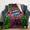 FC Bayern München Wappen Kunst Decken Flanell Bedruckt Atmungsaktiv Warm Überwurf für Zuhause Büro Bettwäsche 0708a125