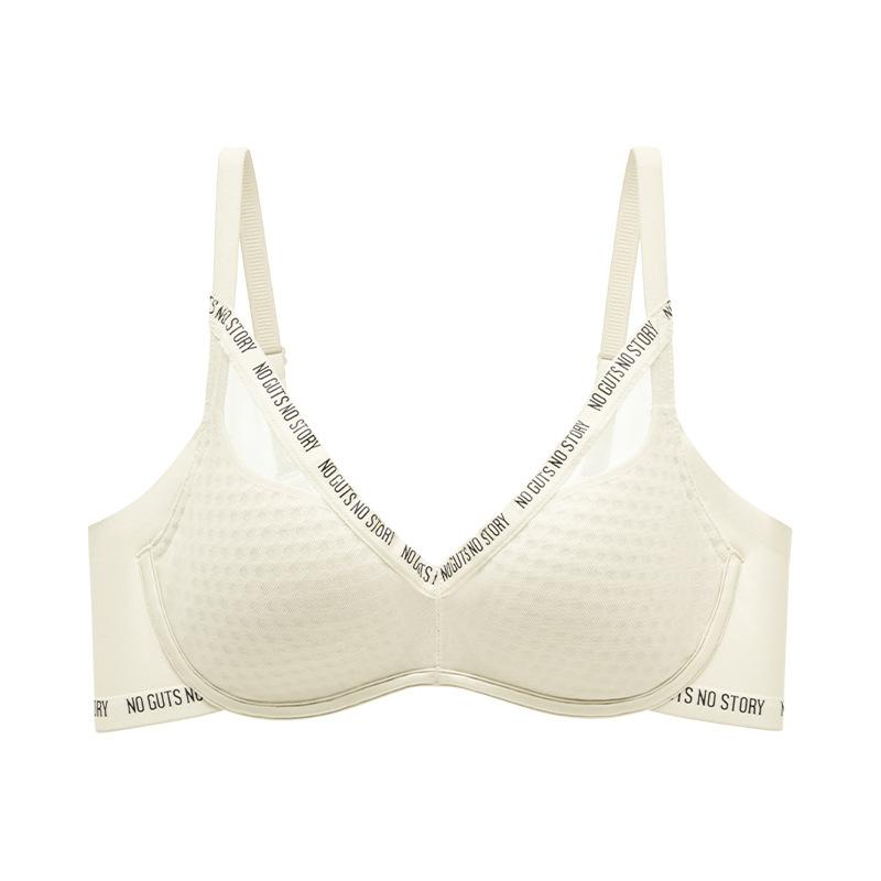 Lingerie Women's Large-sized Seamless Bra Gathering Bra Sexy Women's Soft Steel Coil Gathering Anti-sagging Bra Push Up Bra