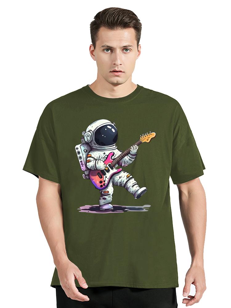 Astronaut Graphic Funny Print Tshirt Summer Unisexs Clothing Loose T Shirt Fashion Streetwear Tops Oneck Oversized Cotton Tshirt