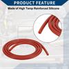 Hihaha Silikon-Vakuumschlauch Automobil-Vakuumleitung Hochtemperatur 3,3FT 3/16" 4mm ID 2mm Dicke 1 Stück Rot