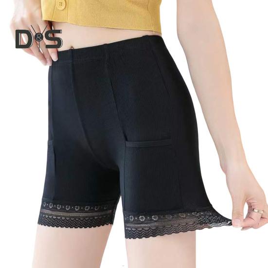 

Женские защитные брюки, высокоэластичные, однотонные, бесшовные, кружевные, с защитой от воздействия окружающей среды, с высокой талией, облегающие, быстросохнущие, мини-юбка, внутренние шорты, шорты для йоги L