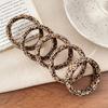 5PCS Fashion Leopard Hair Bands Stretch Fabric Hairband Hair Elastics Lightweight Hair Ties For Multiple Hairstyles
