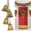 Decorative Bells Handmade Cow Bells For Christmas Weatherproof Gold Cow Chime For Dining Entryway Window Bedroom Door Living