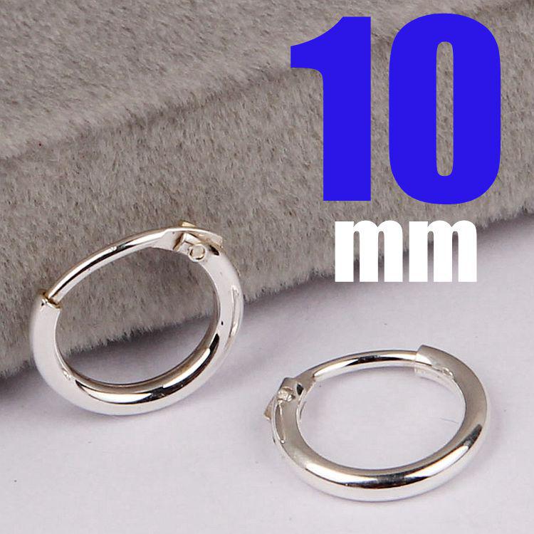 925 Sterlingsilber Große Creolen für Damen - Japanischer und Koreanischer Schlichter Stil