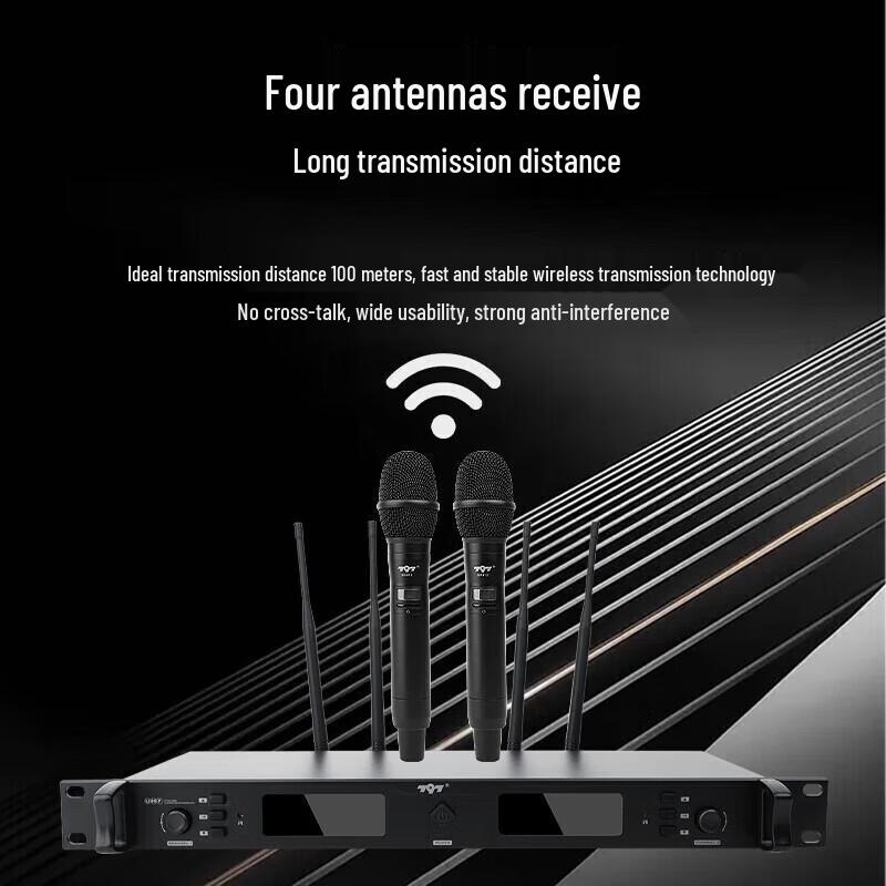 797 Audio Dual Handheld Wireless Conference Microphone System (CN version)