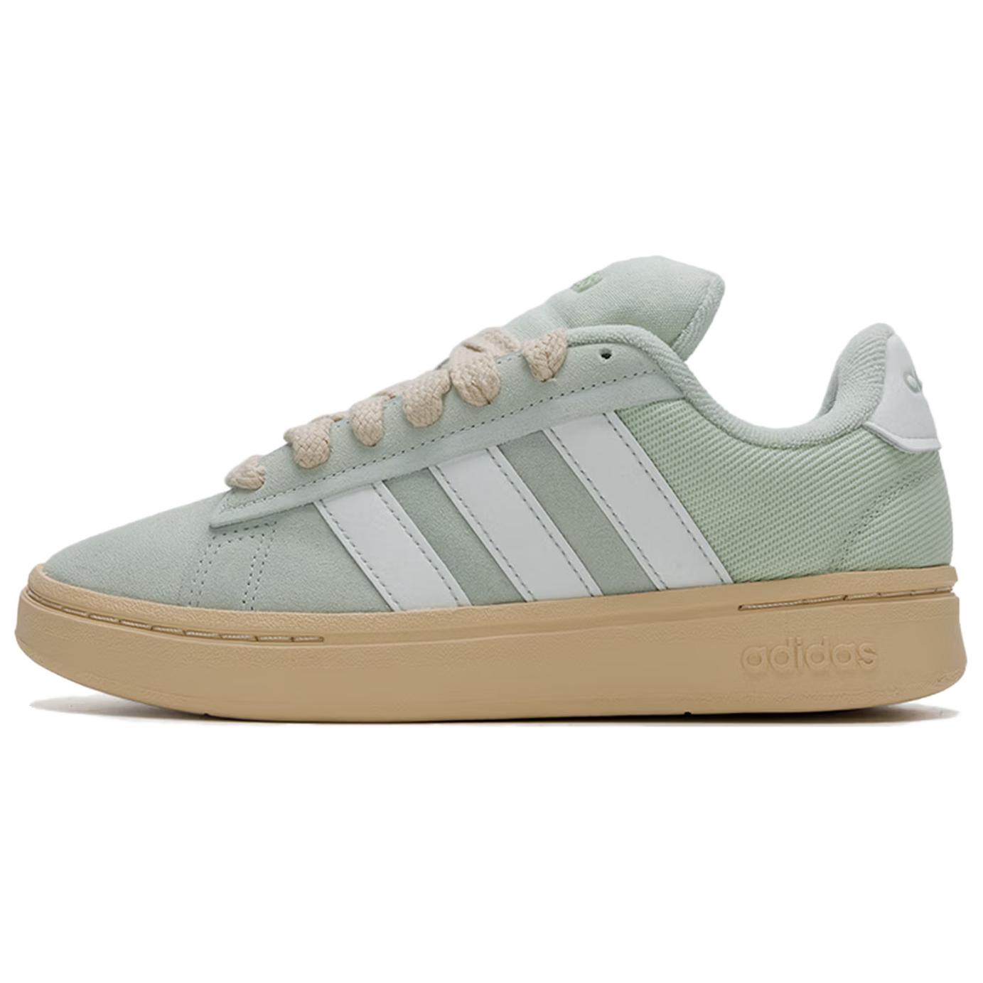 

Adidas GRAND COURT ALPHA 00S Textile, Synthetic Leather, Split Cow Leather Low top Skateboard Shoes Women s Light Green IH1350 36