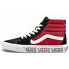 Vans SK8 HI Logo na bočnici Černá Závodní červená Semišové Skateboardové boty 'Black Racing Red' VN0A4BV6SXX