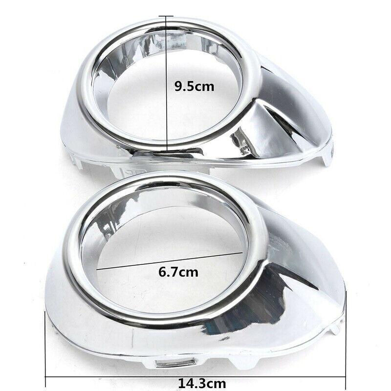 Front Bumper Fog Light Fog Lamp Bezel Cover Trim Pair Fits Ford Focus 2012-2014