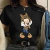 Y2k 90s Fashion T Shirts Gothic Fashion Mickey Tshirt Minnie Mouse Print T-shirt Women T Shirt Female Clothes Kawaii Disney