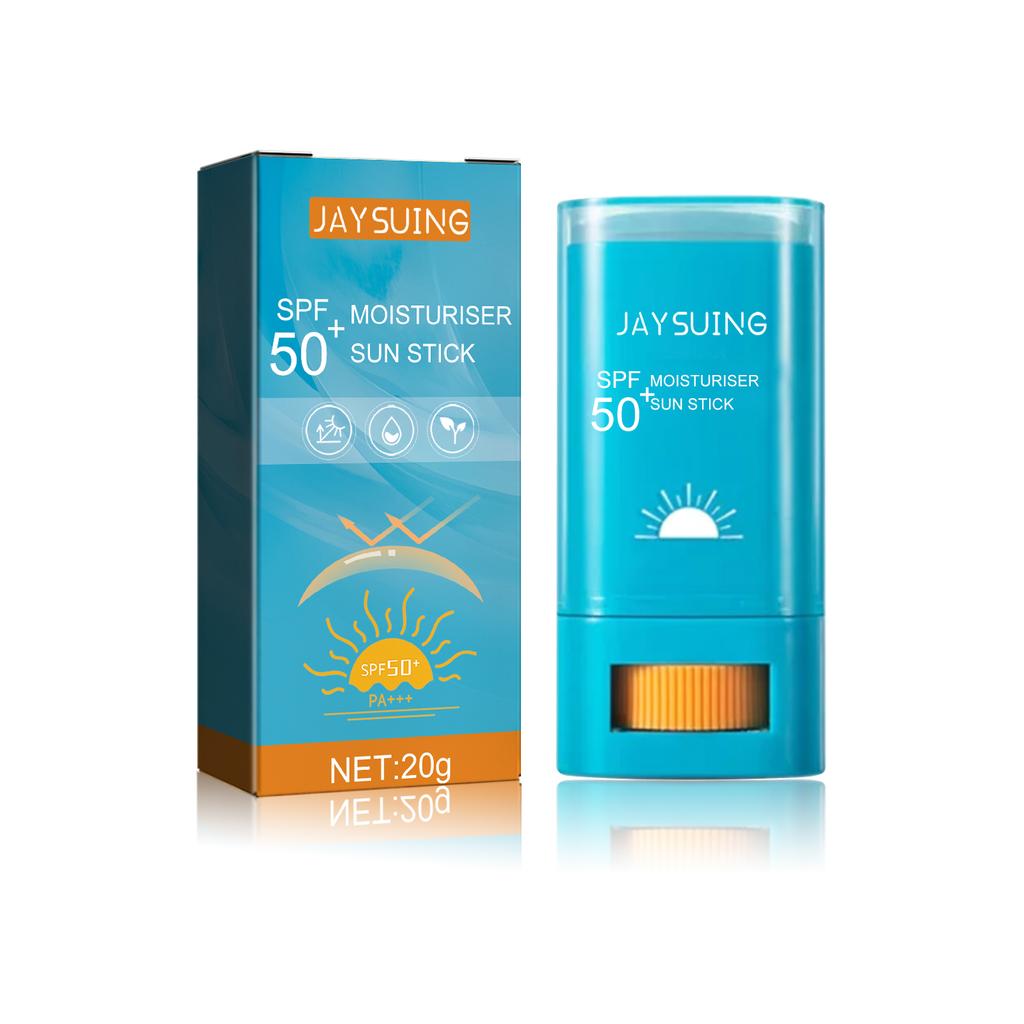 Moisturizing Sun Protection Stick SPF50 Water Resistant Sunscreen Stick Outdoor Plant Extract Nourishing Lock Moisture Easy Application Clear