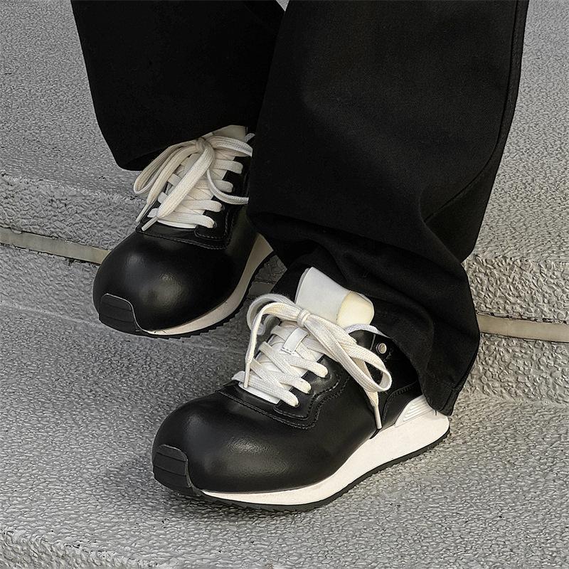 

2024 Мужская новая универсальная трендовая спортивная повседневная обувь Дерби Модные парные кроссовки, увеличивающие рост 14719-J 38 чёрный