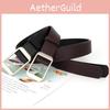 Square Silver Fashionable Buckle Vintage Womens Belt For Daily Casual Wear