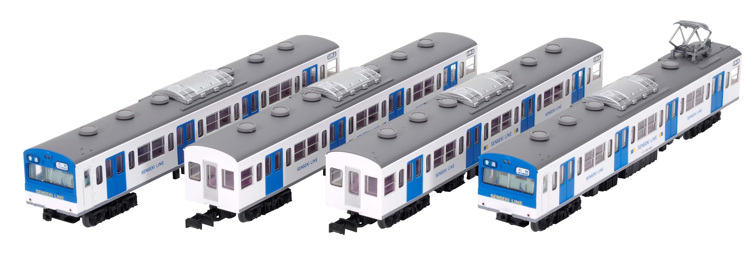 

Tomytec Railway Collection, JR 103 Series Senseki Line Renewal Car, New Paint, 4-Car Set, Diorama Supplies, 336754