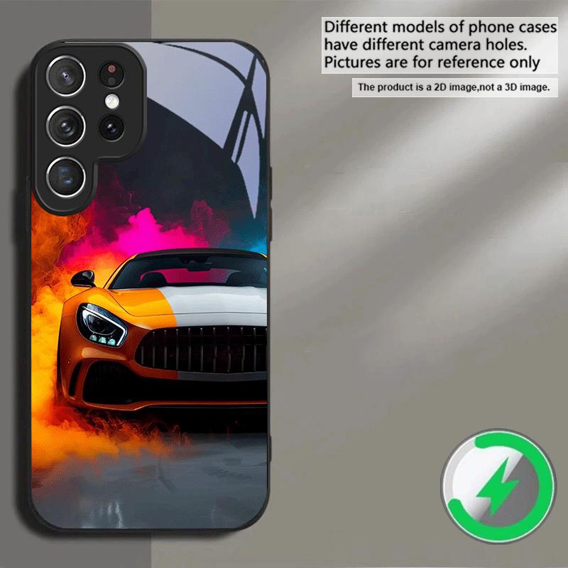 Retro fashion sports car For Samsung S26 S20Ultra S21 Pro S22 Plus S23 FE S24 Ultra S25 Edge For Magsafe Glass Phone Case