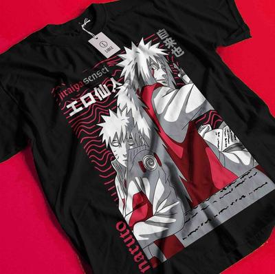 Maglietta Jiraya T-shirt Naruto Maglietta Tsunade Madara Kakashi Itachi Pain Minato T-shirt AA222