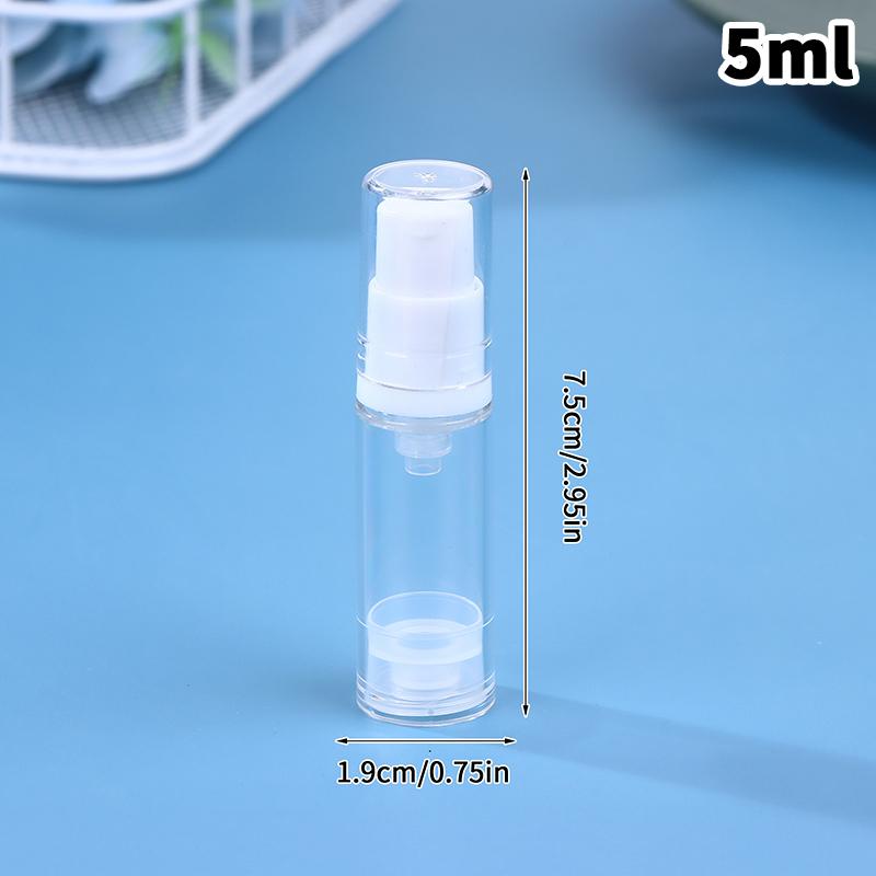 

5/10/15ml Portable Vacuum Press Bottle – Refillable Mini Spray for Liquids, Lotion, Makeup, Cosmetics, and Perfume