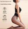 Upgraded High-Waist Seamless Sheer Black Fleece-Lined Leggings