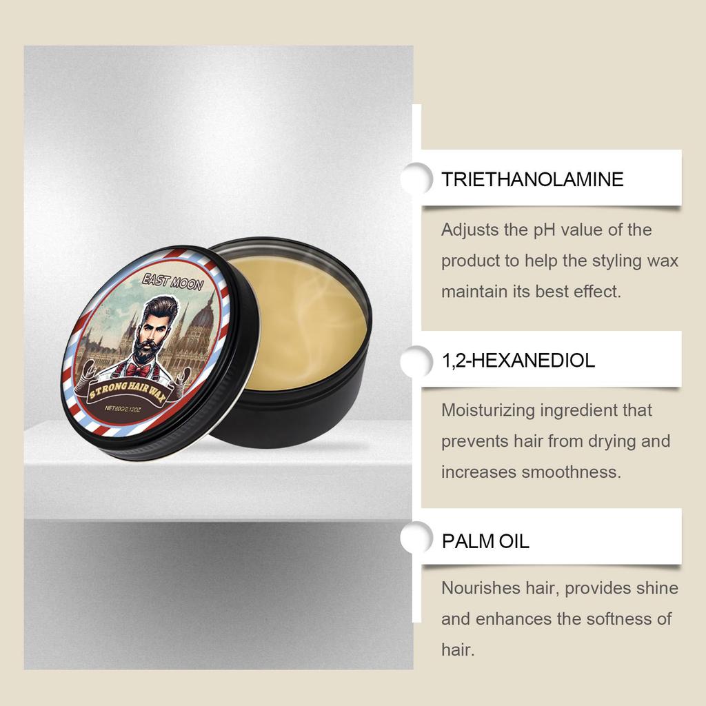 Styling Hair Wax: Nourishing Modeling Wax to Control Frizz, Reduce Puffiness, and Shape Hair