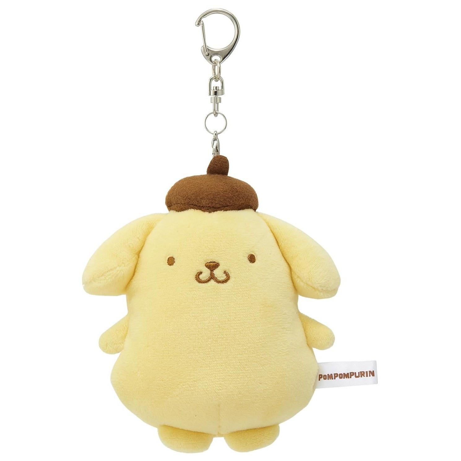 Skater stuffed toy mirror keychain die-cut mascot Nasukan Sanrio Pompompurin ZNMD1-A