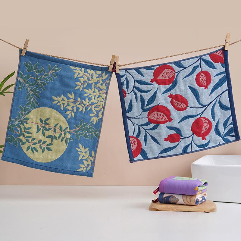 34X40Cm Large Hand Towel Kitchen Towel 4Layer Cotton Gauze Pure Cotton Dish Cloth Quick Dry Decorative Tea Towel Home Restaurant