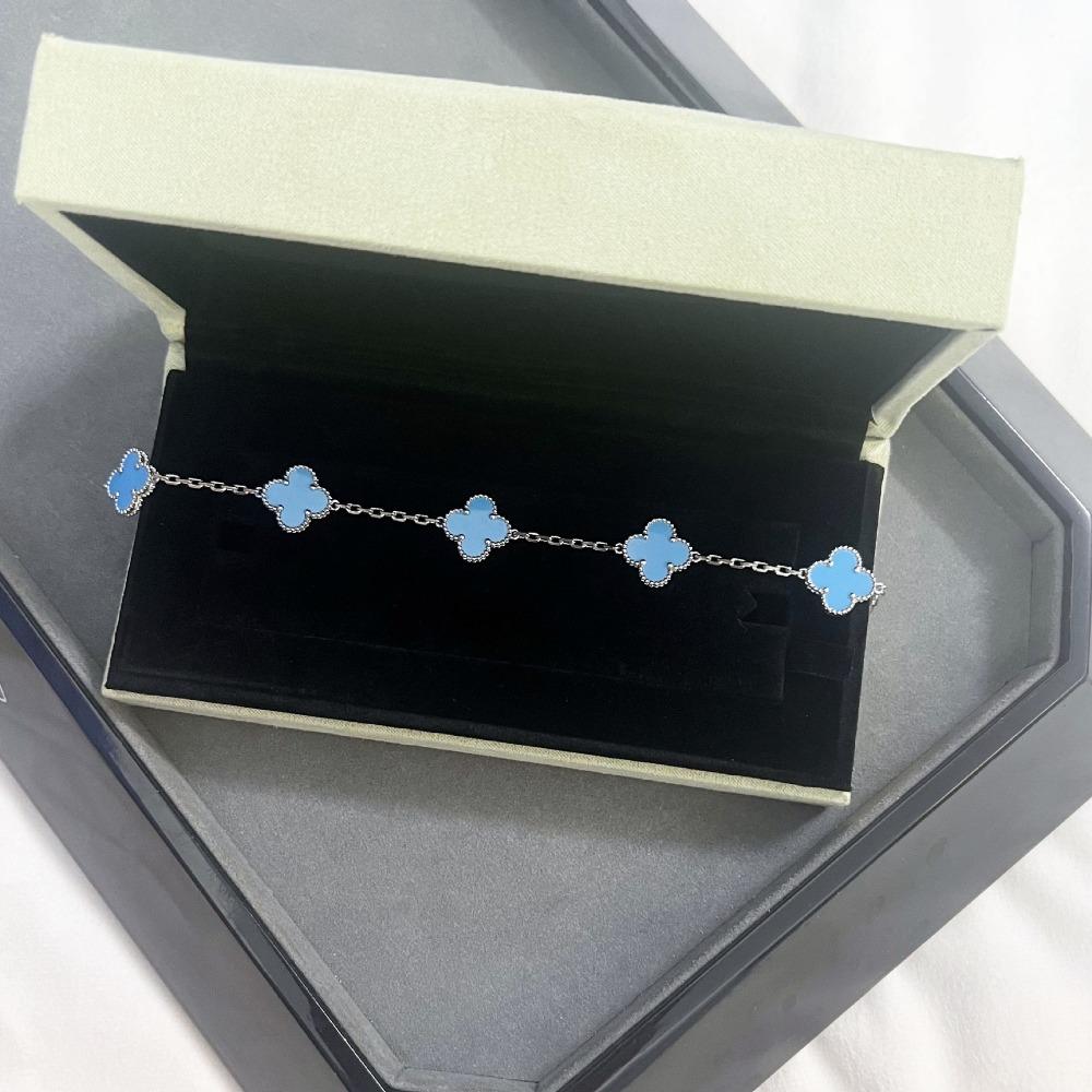 Bracelet Trèfle à Quatre Feuilles Version Haute Bracelet Cinq Fleurs Féminin Haut de Gamme Nouveau Bracelet