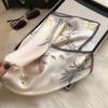 Beige Silk Silk Scarf Small Square Scarf Women's Versatile 111 Mulberry Silk Headband Small Silk Scarf Fashion Small Scarf with Shirt