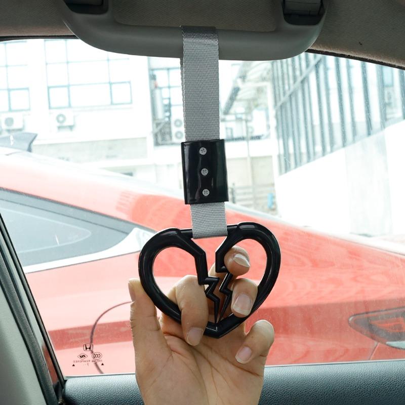 Broken Heart Shape Decorative Car Anti-static Tape Drift Warning Ring Handle Car Front and Rear Bumper Supplies Auto Accessories